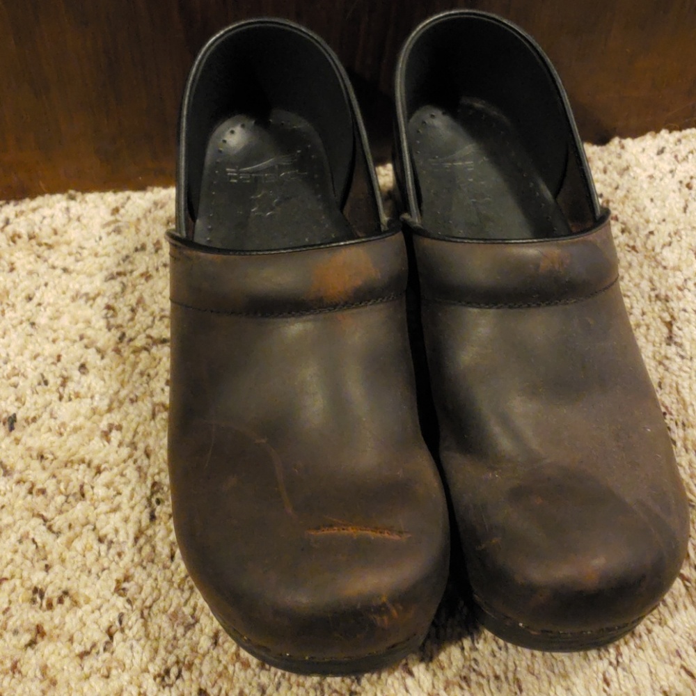 Dansko brown leather shoes